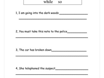 Making complex sentences