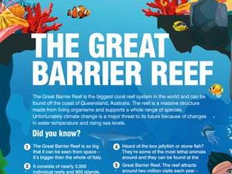 WOW May 2016 - Great Barrier Reef KS2