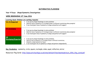 Symmetry Stadium Flags Symmetry Lesson KS2