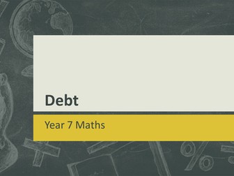 KS3/KS4 Maths: Debt lesson