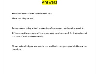 IB English Lang/ Lit Paper 1 Terminology
