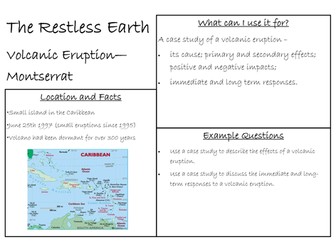 The Restless Earth Case Study Revision Cards
