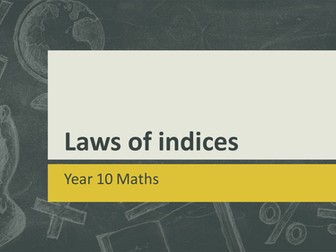 KS4 Maths: Laws of indices lesson