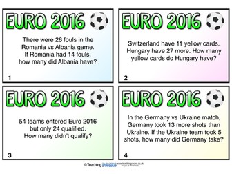 Euro 2016 Maths Challenges