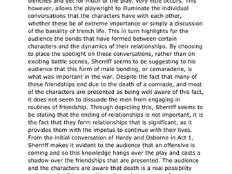Journey's End: Exemplar essay