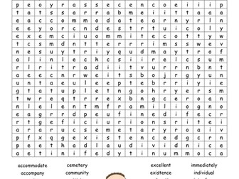 Year 5 and 6 Spelling Word searches - New Curriculum