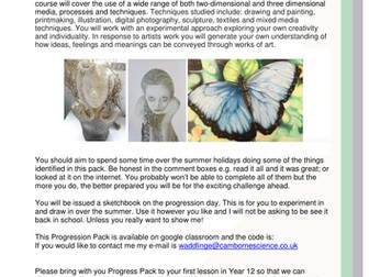 Transition Pack A/S and A level Art