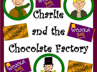Charlie and the Chocolate Factory worksheets, display materials, activities- ROALD DAHL
