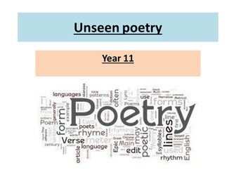 Unseen poetry GCSE