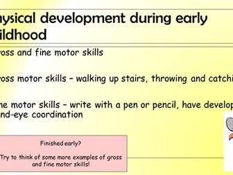 Edexcel level 2 health and social care - Early childhood