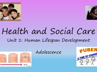 Edexcel level 2 health and social care unit 1 - Adolescence