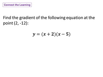 Level 2 Further Maths: Turning Points, Increasing and Decreasing Functions