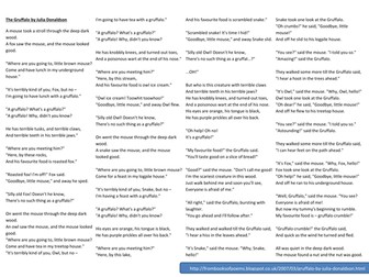 Gruffalo KS3 Ecology worksheet