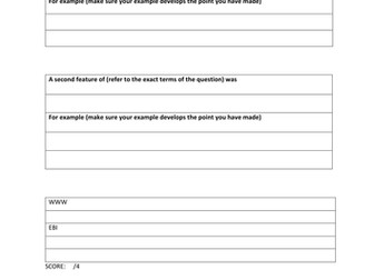British sector of the Western Front exam skills