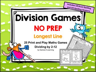 Division Games NO PREP Math Games