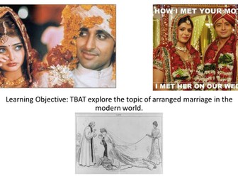Arranged Marriage text AQA English New Specification Paper 1 Reading and Writing section