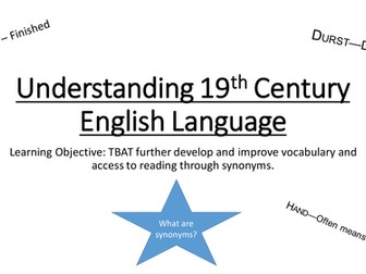 AQA New Specification Paper 2 - Understanding 19th Century Language Dickens Extract KS4