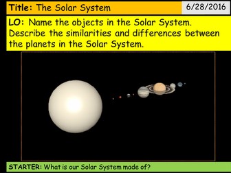 The Solar System KS3 (for P4.2 Activate)