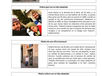 Los nuevos modelos de familia, reading text