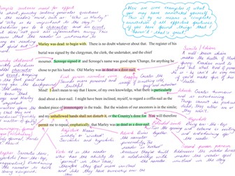 Creative Writing: Writing an effective opening (A Christmas Carol)