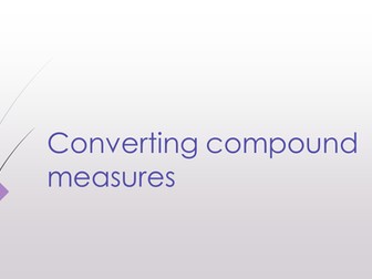 Converting compound measures