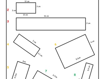Area and Perimeter Intervention Lesson (Great end of term activity)