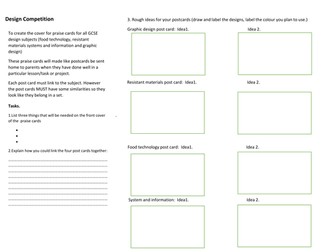 design your own praise cards task