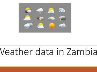 Weather data in Zambia