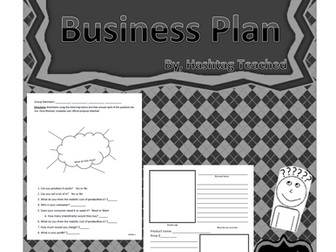 Differentiated Student Proposed Business Plan - Covers Supply and Demand