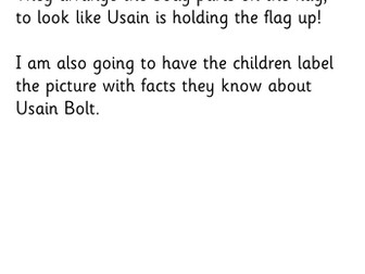 Usain Bolt craft activity Key Stage One