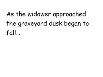 Spooky/Gothic/Horror - Creative writing - Story openings 