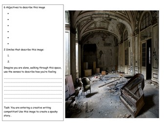 Creative Writing - Image Stimulus (Spooky/Gothic/Horror) 