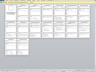 C1 and C2 A-Level Edexcel Mathematics Homework Booklets