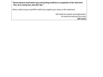 NEW AQA English Language Paper 2B: Writing practice papers