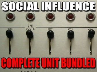 Social Psychology: Social Influence Unit- PPTs, Worksheets, Assessment & Video