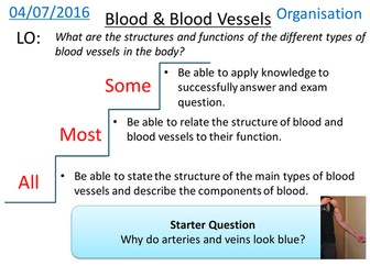 Blood Vessels & Blood - NEW GCSE