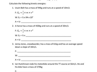 34 Calculating Potential Energy Worksheet - Notutahituq Worksheet