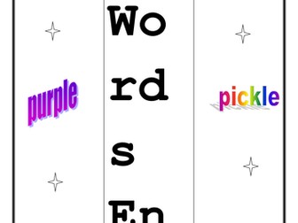 Words ending in -le worksheet
