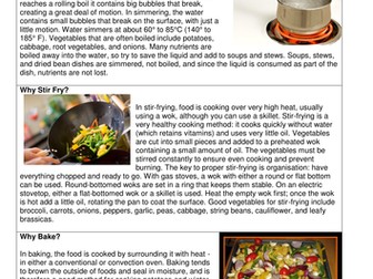 Cooking methods