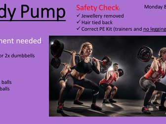Fitness indoor lesson - Body Pump