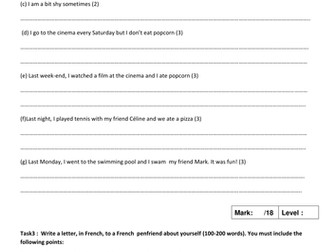 written assessment-new GCSE style