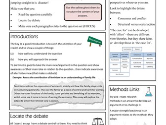 Literacy Skills Development Guide for 'Assessment' essays in Sociology A Level