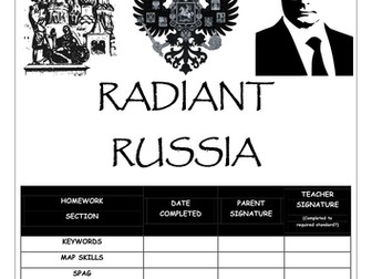 Homework Booklet: 'RADIANT RUSSIA'