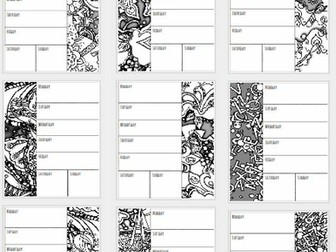 10 Printable Doodle Depth Planning Pages instant download
