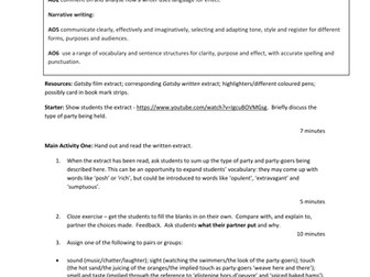 New AQA English GCSE 2016 Paper One Section B Scheme of Work: 16 Lessons Higher (Exam 2017)