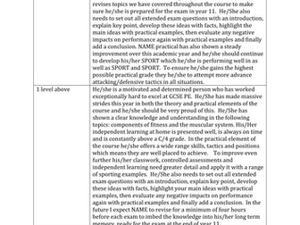 GCSE report writting