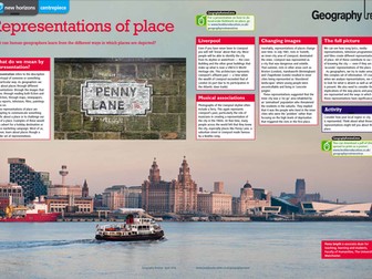 A-level Geography Poster – Representations of place