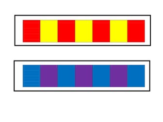 repeated colour pattern strips