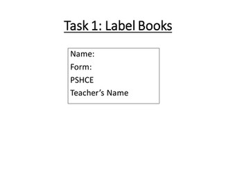 PSHE Unit of Work - Personal Safety