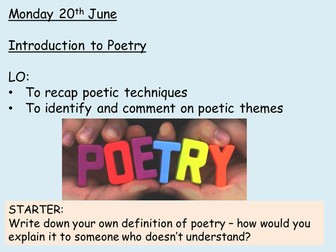 AQA Power and Conflict Anthology - LONDON